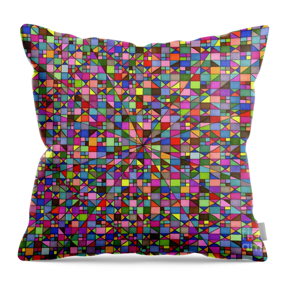 Glass Throw Pillow featuring the drawing A Real Shock by Lara Morrison