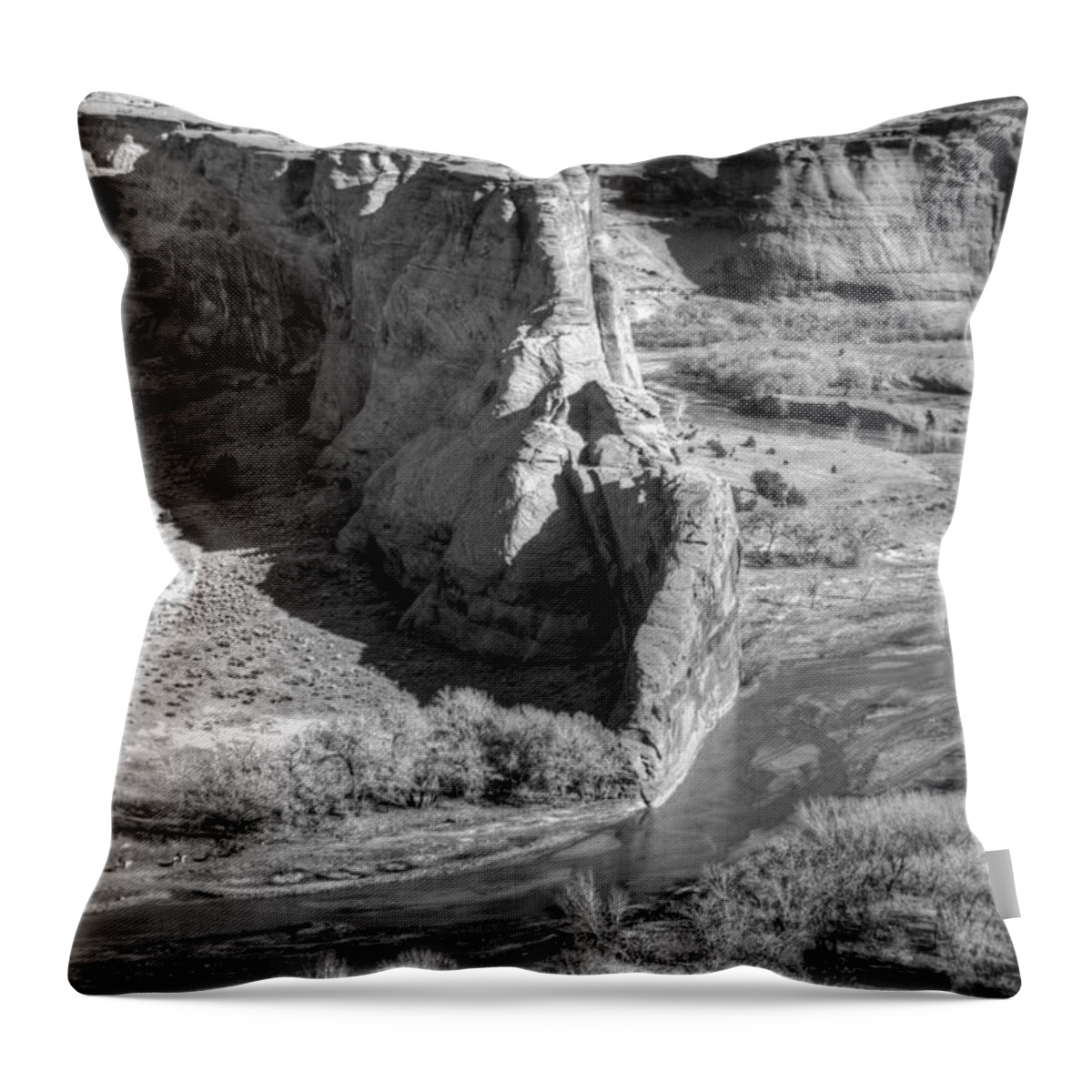 Tranquility Throw Pillow featuring the photograph A River Runs by Images Of David Costa