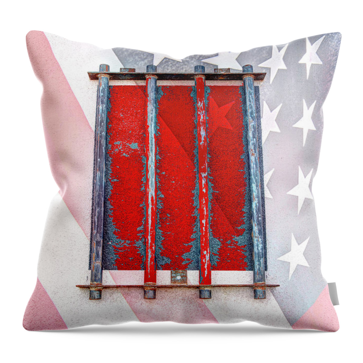 A Troubled Country Throw Pillow featuring the photograph A Troubled Country by Kathy Paynter