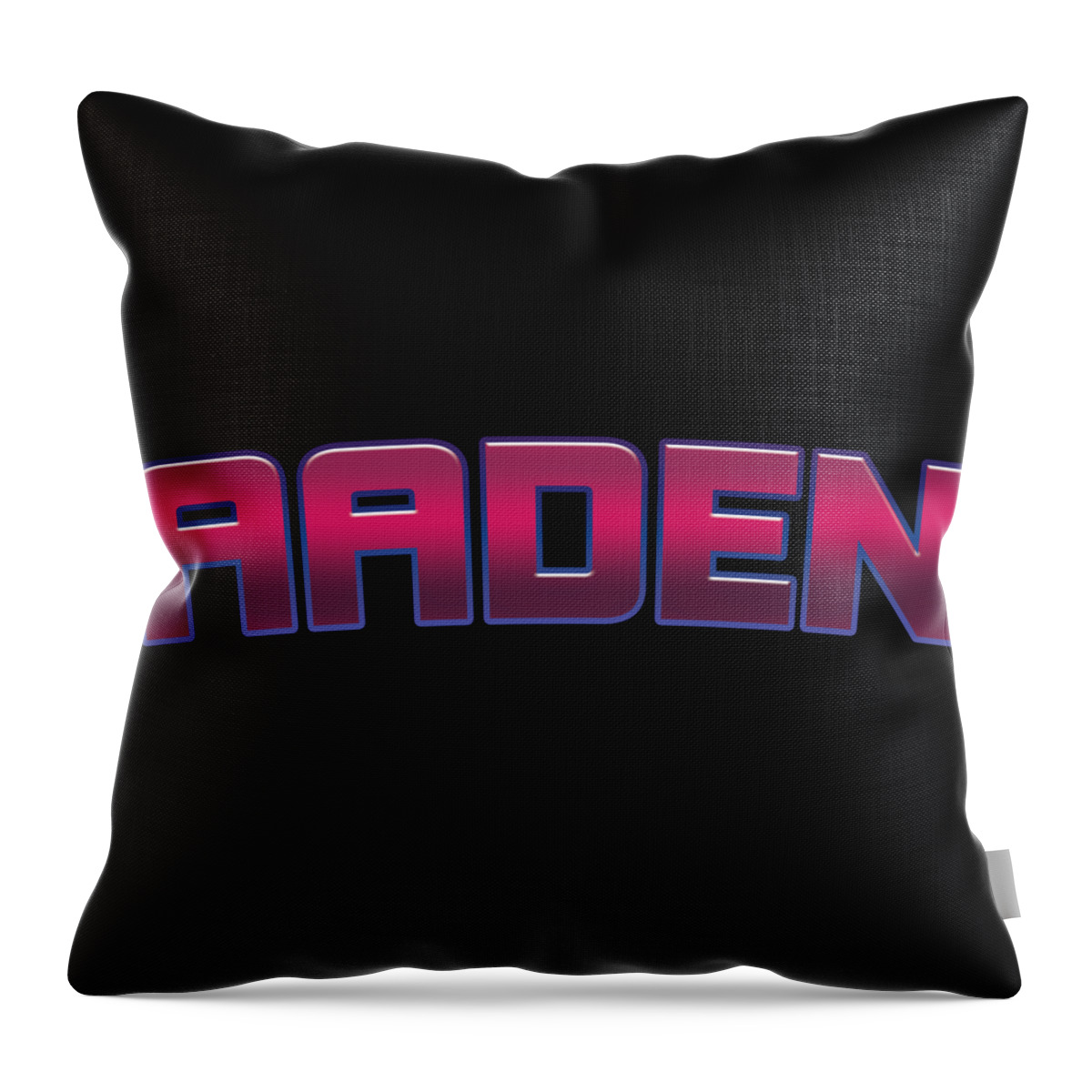 Aaden Throw Pillow featuring the digital art Aaden by TintoDesigns
