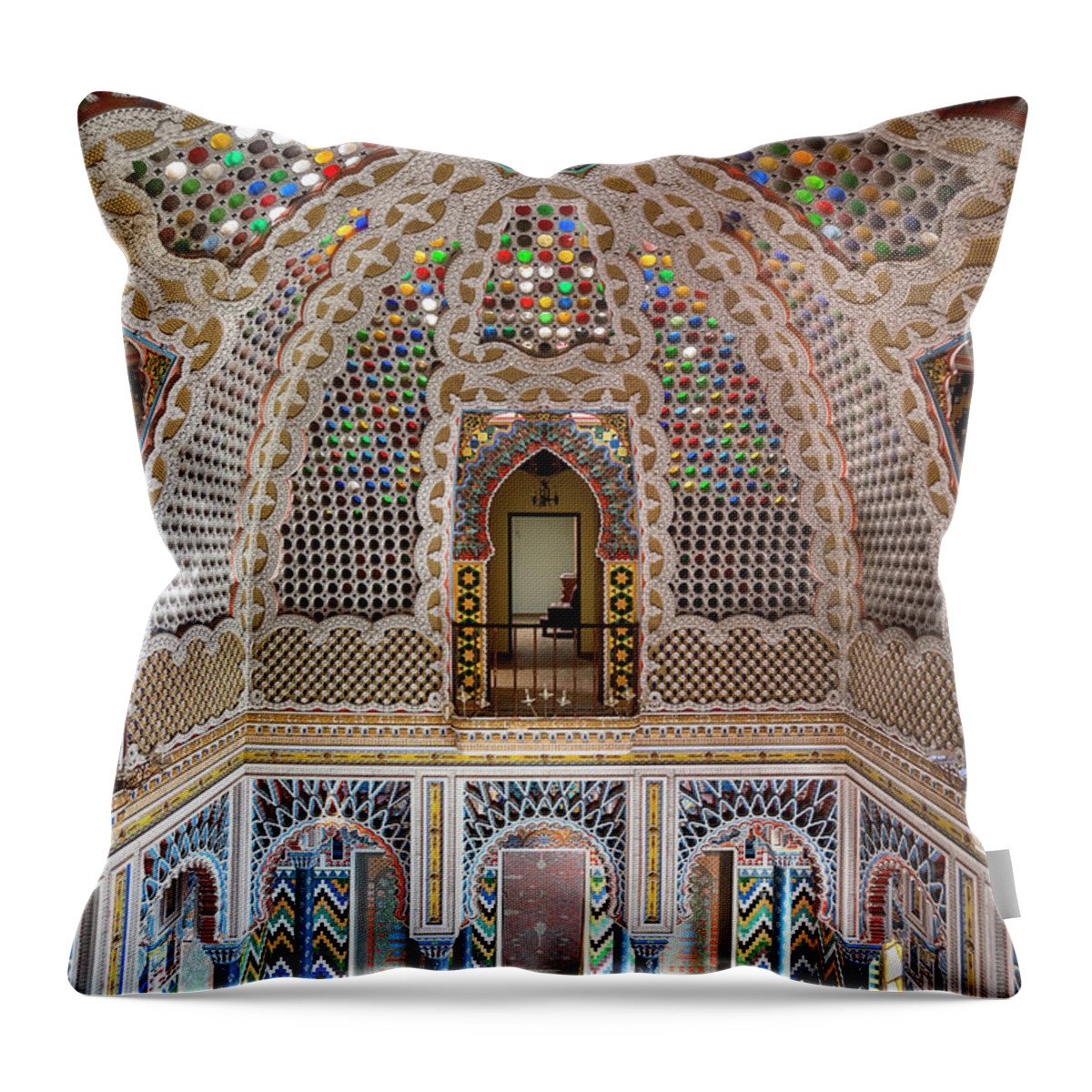 Abandoned Throw Pillow featuring the photograph Abandoned Castle of Sammezzano by Roman Robroek