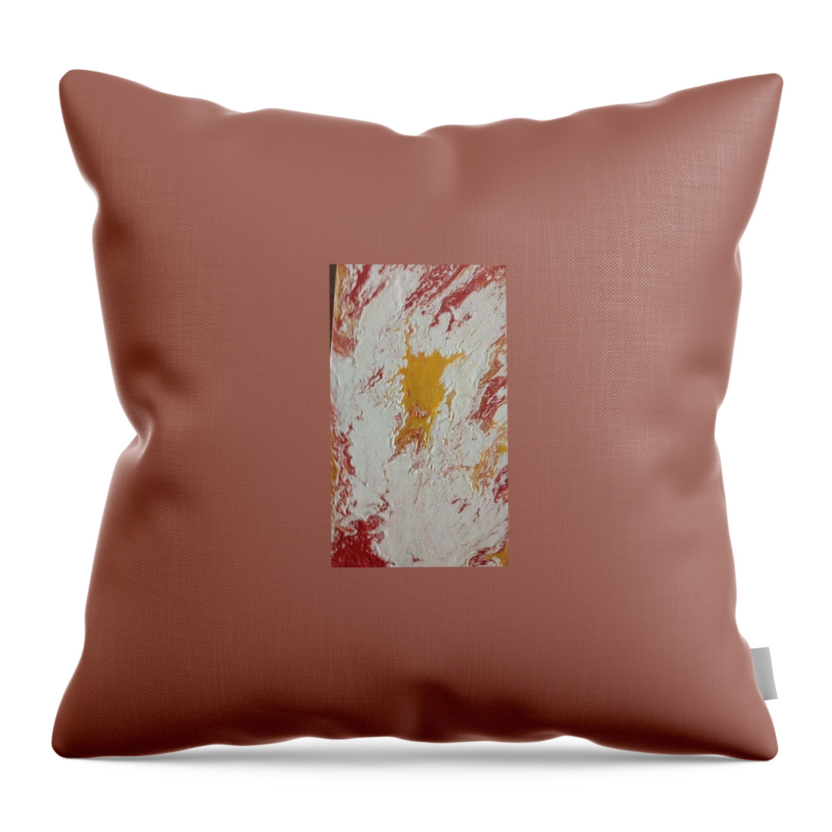 Abstract Throw Pillow featuring the painting Abstract 17 by Greg Powell