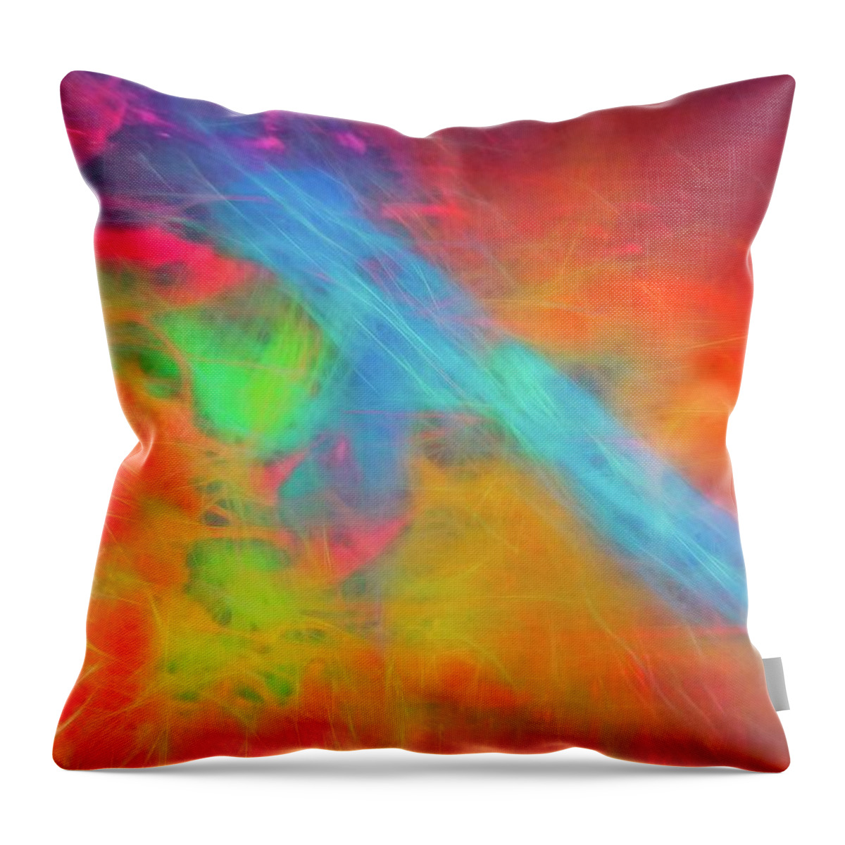 Abstract Throw Pillow featuring the digital art Abstract 51 by Steve DaPonte