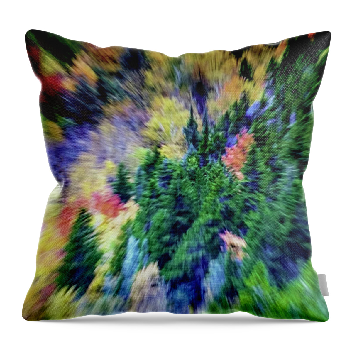 Abstract Throw Pillow featuring the photograph Abstract Forest Photography 5501d1 by Ricardos Creations