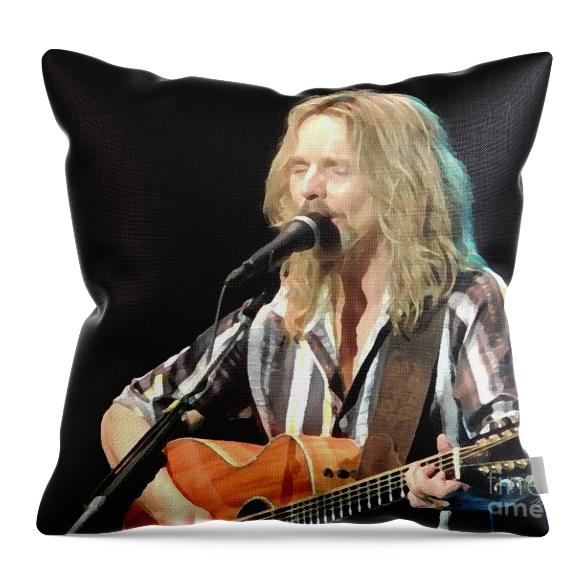 Styx Band Throw Pillow featuring the photograph Acoustic by Billy Knight