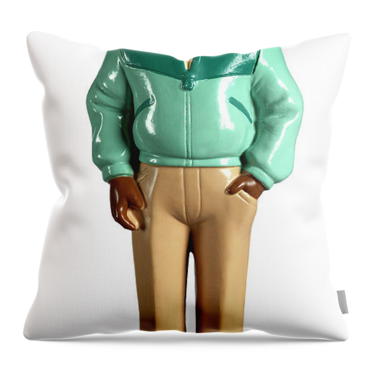 Adult Throw Pillow featuring the drawing African America Man by CSA Images