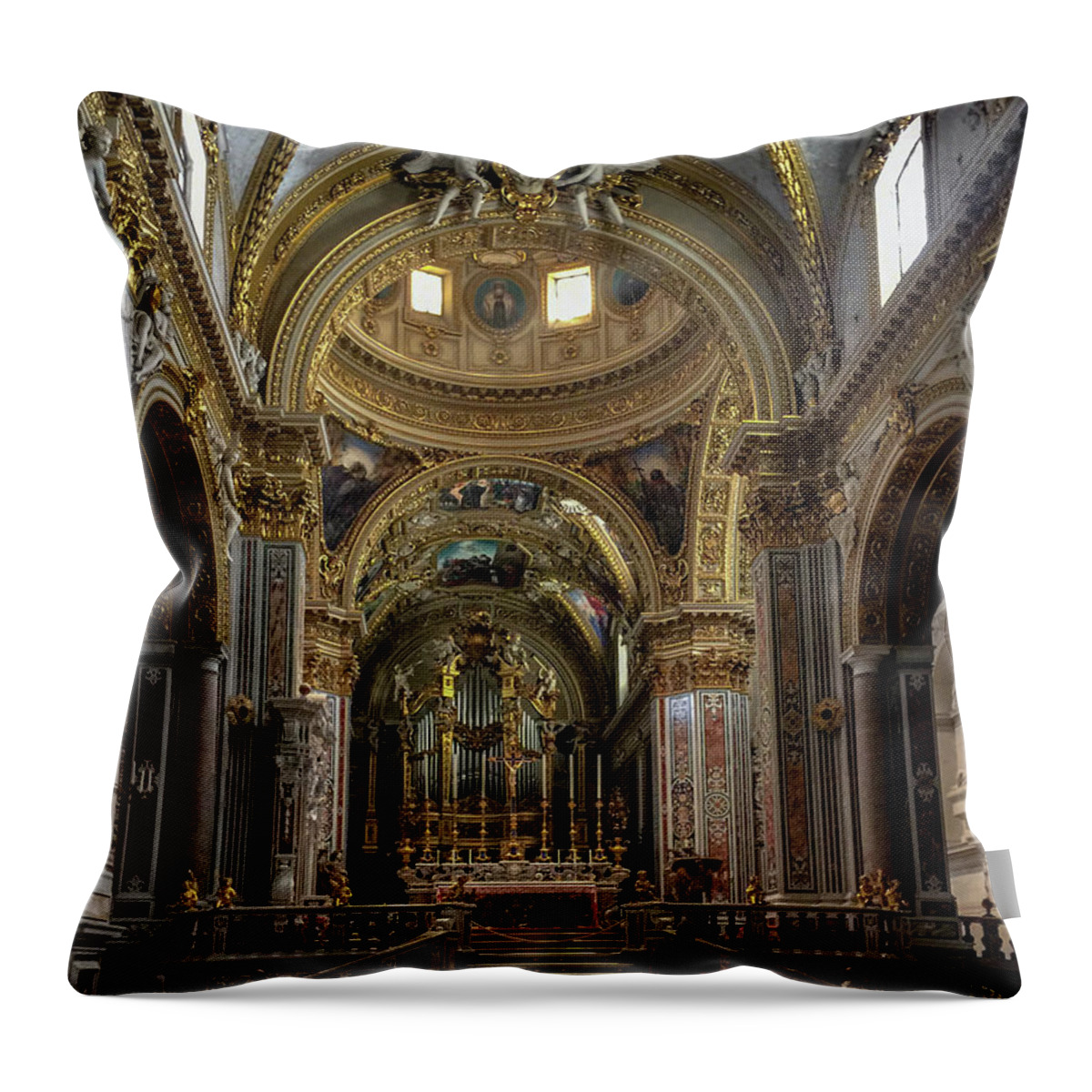 Benedictine Order Throw Pillow featuring the photograph All that Glitters by Joseph Yarbrough