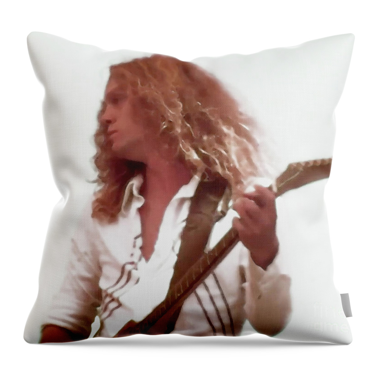 Allen Collins Throw Pillow featuring the photograph Allen Collins by Billy Knight