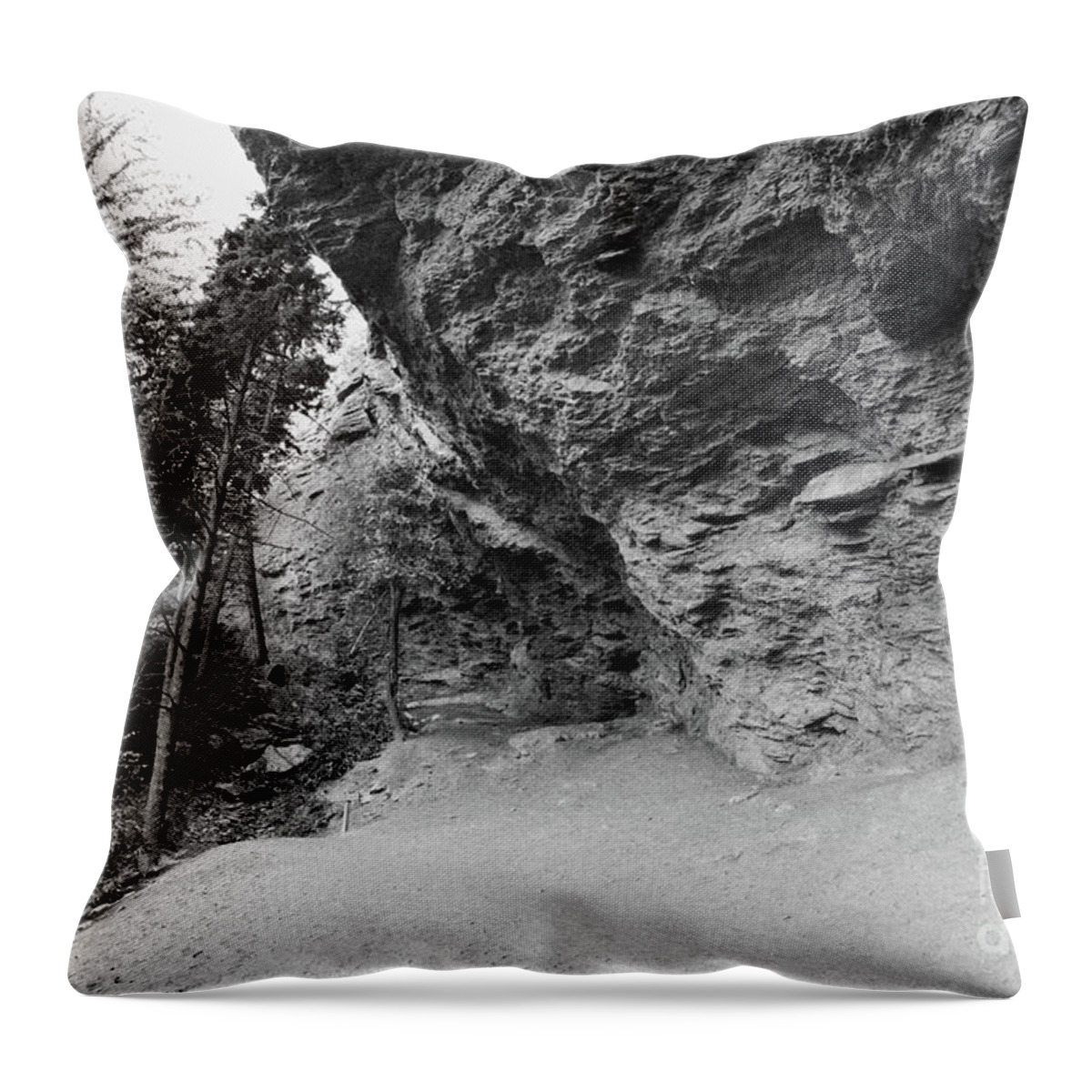 Alum Cave Bluffs Throw Pillow featuring the photograph Alum Cave Bluffs by Phil Perkins