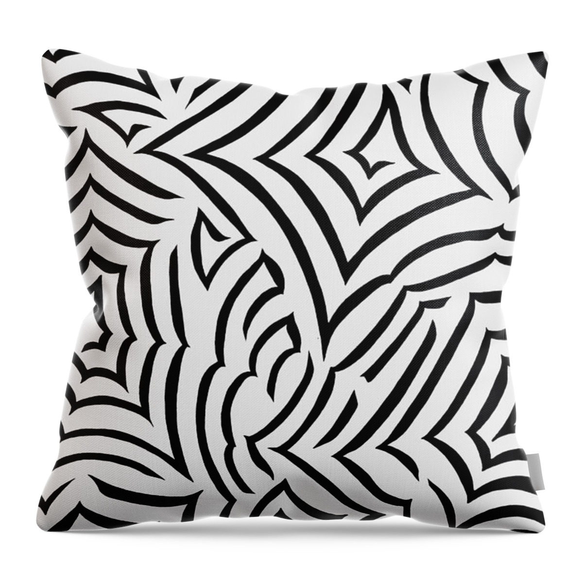 Black Throw Pillow featuring the painting Amazed by Tara Hutton