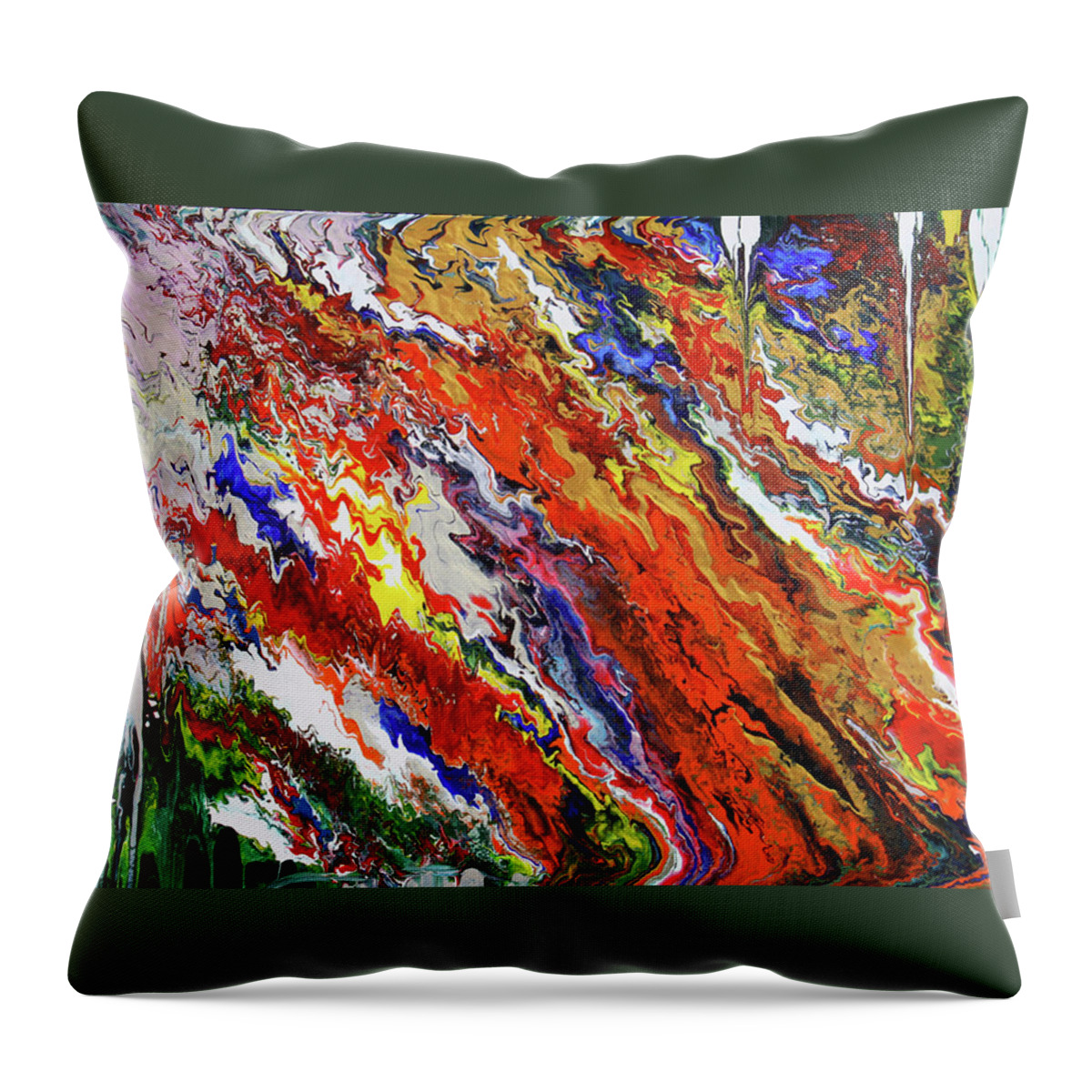 Fusionart Throw Pillow featuring the painting Amplify by Ralph White