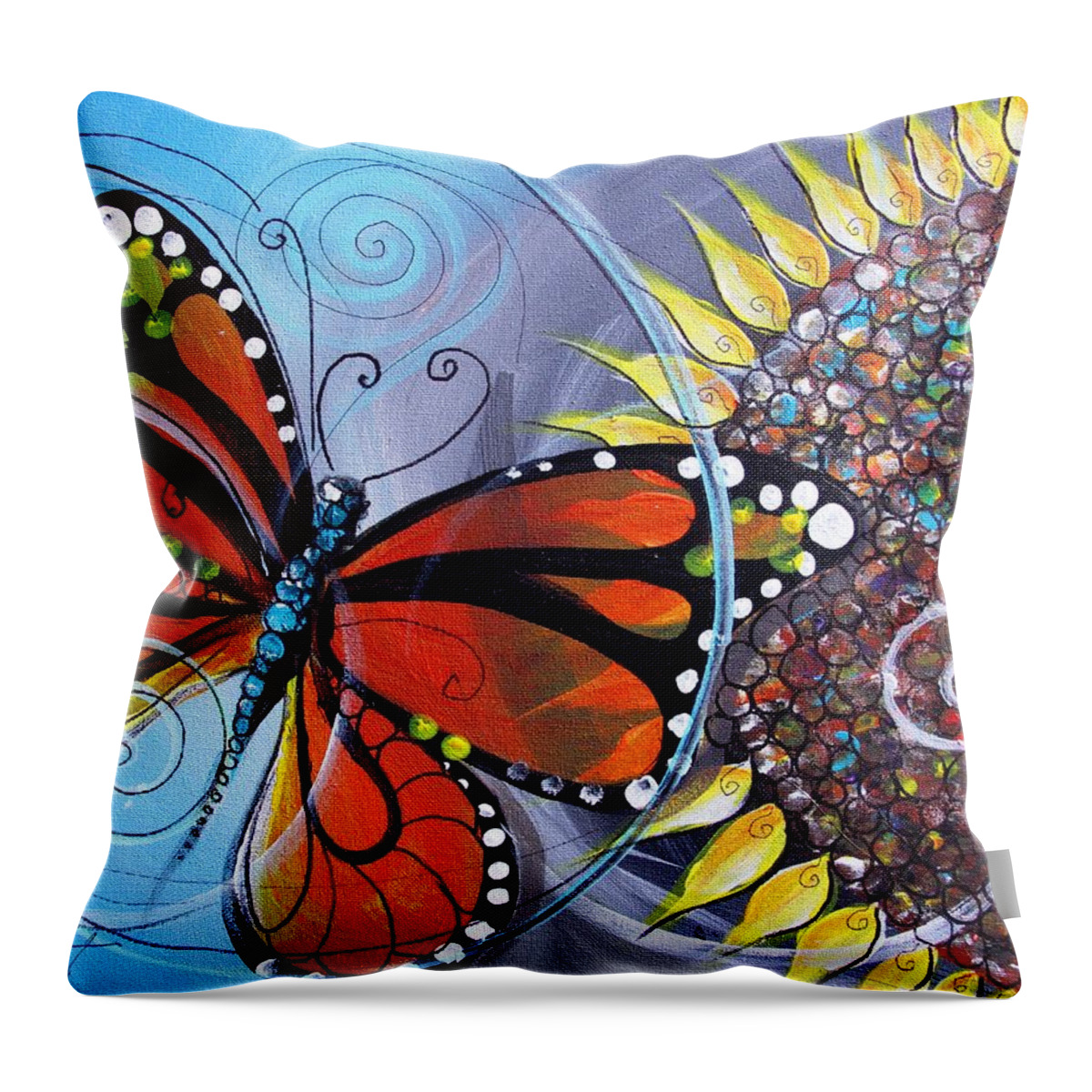 From An Original Painting By J. Vincent Scarpace. Throw Pillow featuring the painting And Another Approachable Approach by J Vincent Scarpace