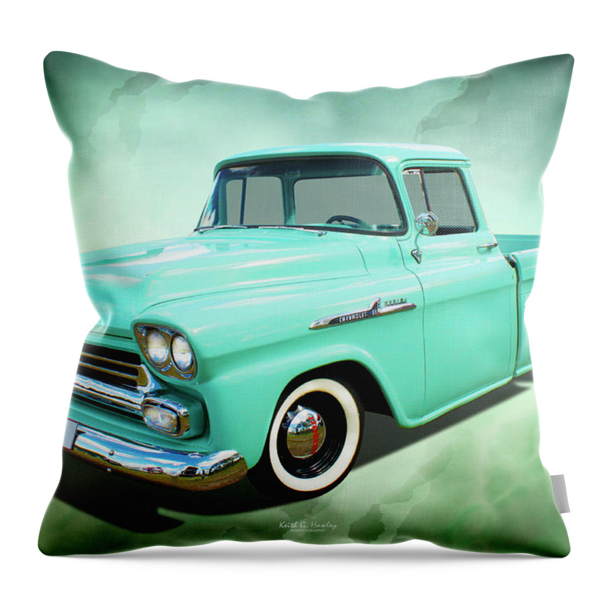 Pickup Throw Pillow featuring the photograph Apache Pickup by Keith Hawley