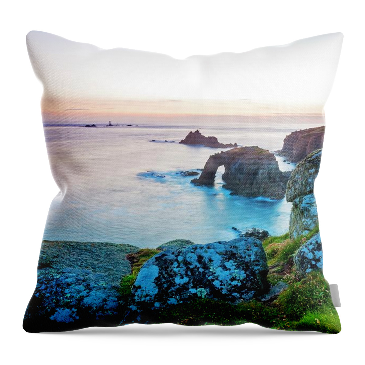 Estock Throw Pillow featuring the digital art Arch & Rock Formations by Jordan Banks