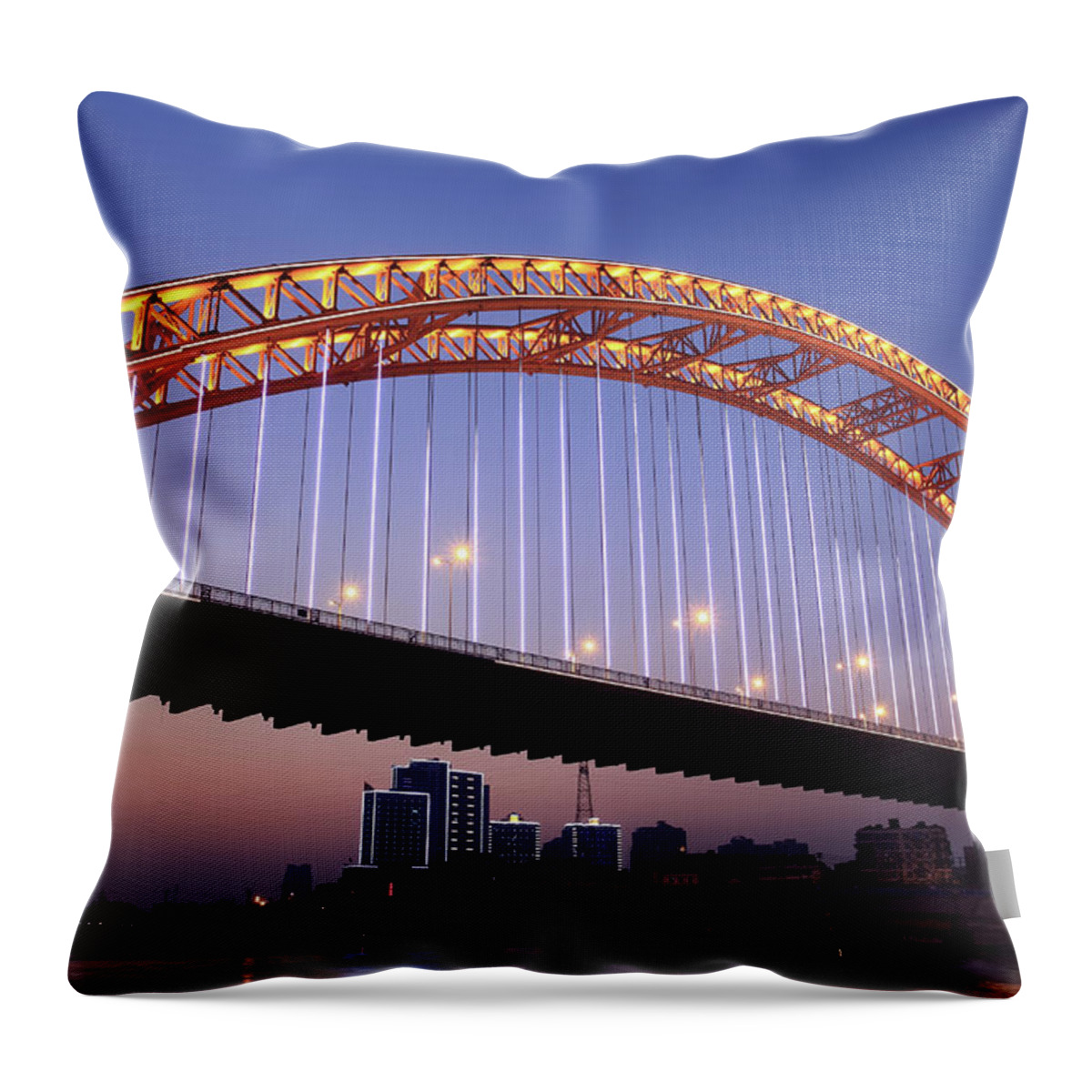 Arch Throw Pillow featuring the photograph Arch Bridge by Real444