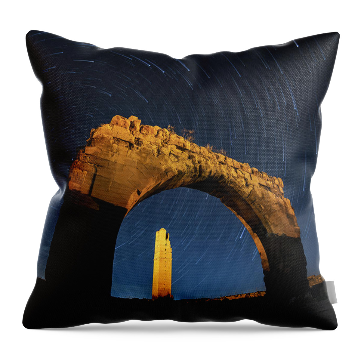 Arch Throw Pillow featuring the photograph Arch Of Harran by Www.tonnaja.com
