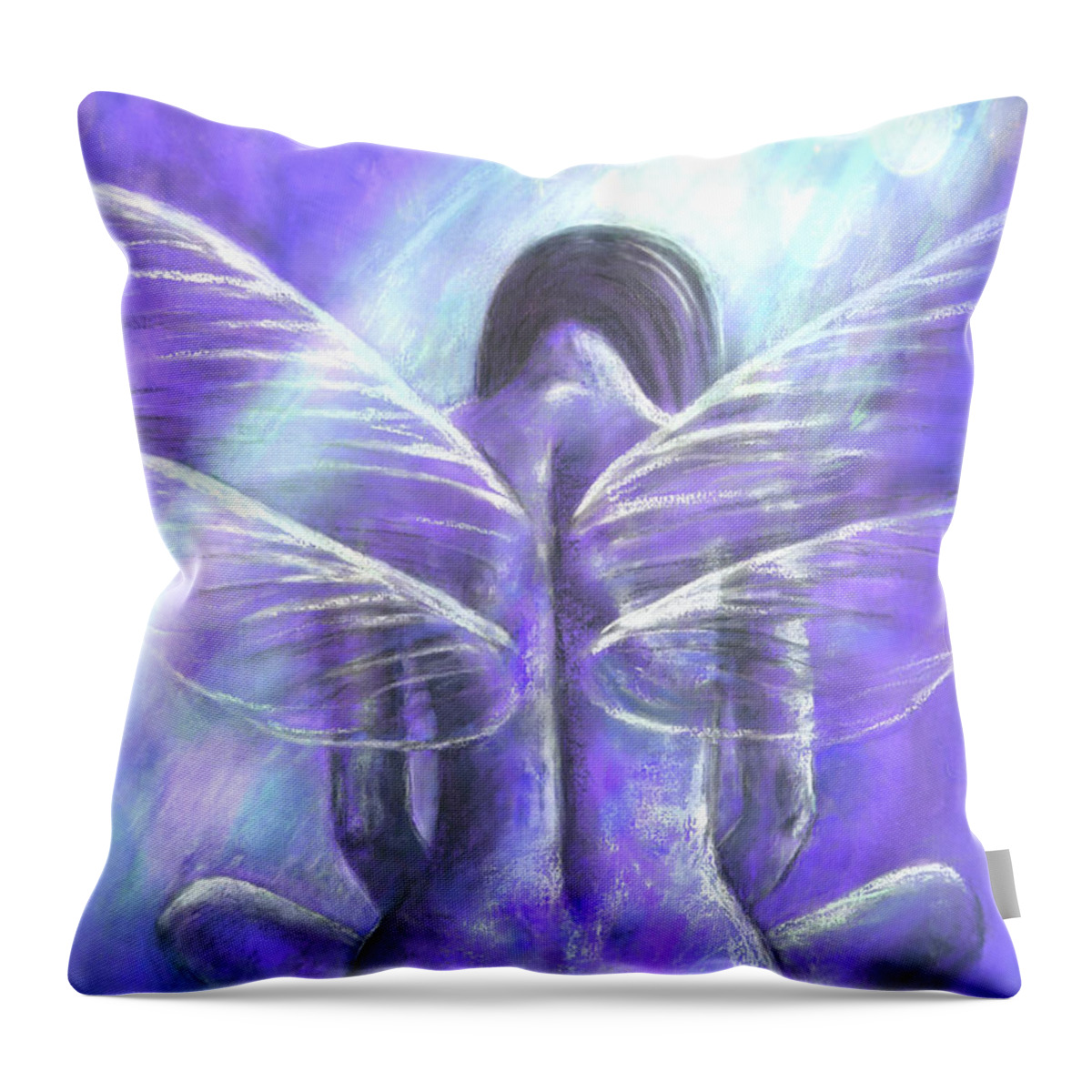Zoe Oakley Throw Pillow featuring the mixed media As Transparency Gains Momentum by Zoe Oakley