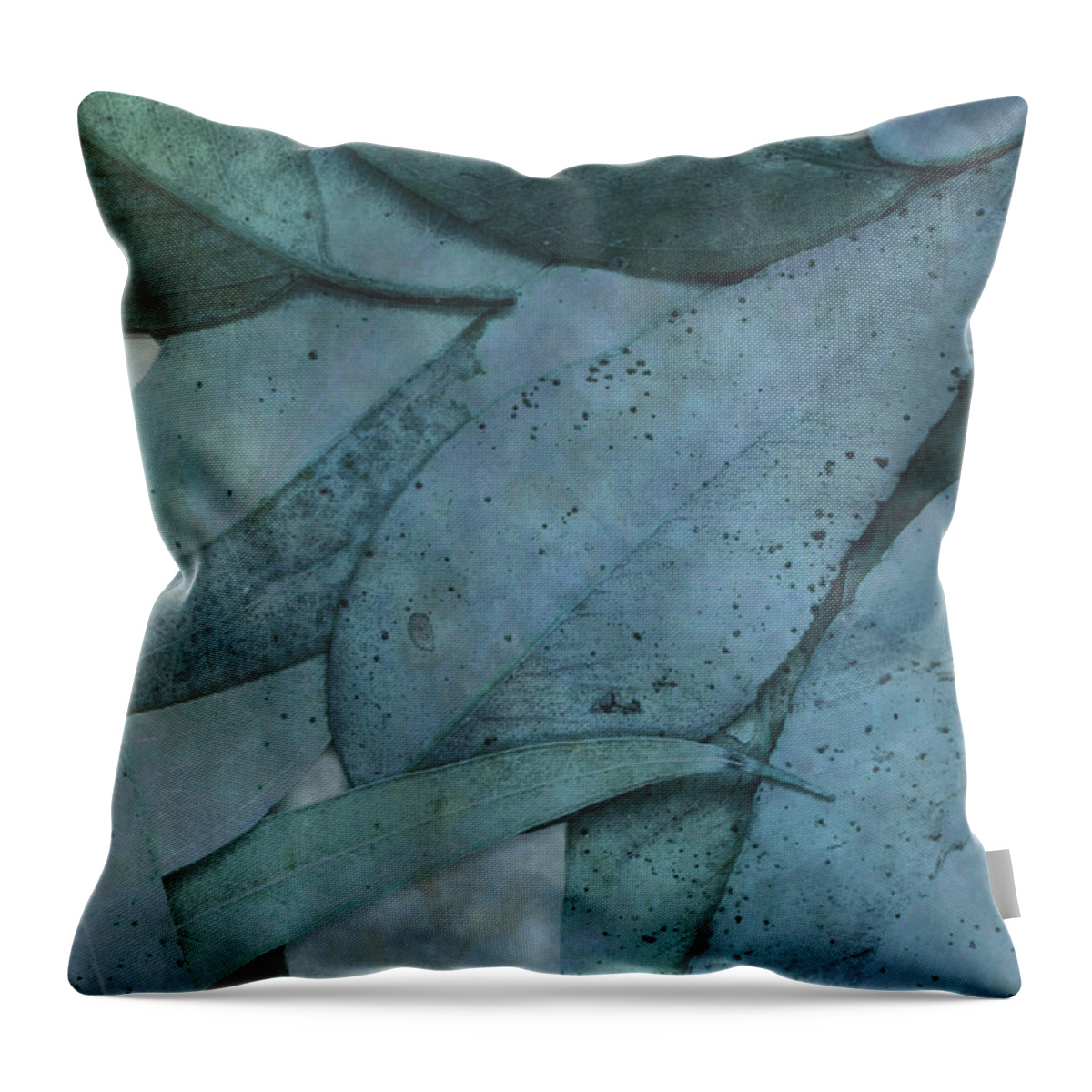 Large Group Of Objects Throw Pillow featuring the digital art Assorted Leaves by Don Bishop