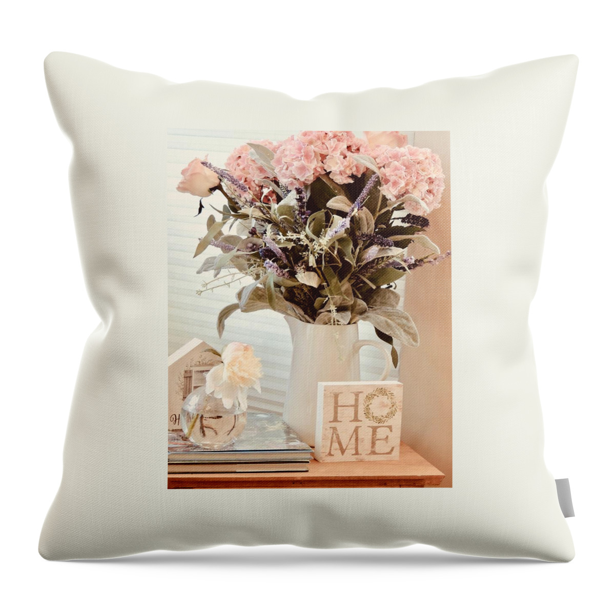 Spring Throw Pillow featuring the photograph At Home in the Sunroom No. 3518 by Sherry Hallemeier