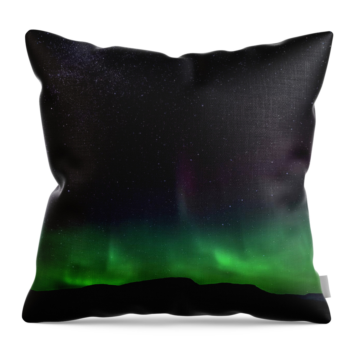 Iceland Throw Pillow featuring the photograph Aurora Borealis 2018 #6 by Framing Places
