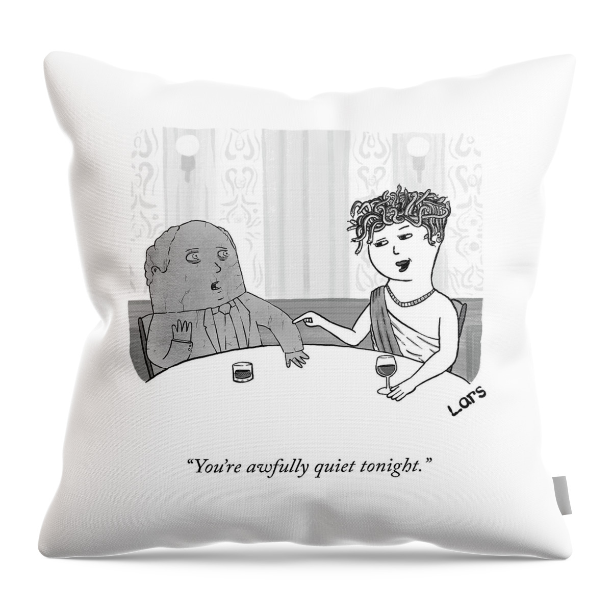 Awfully Quiet Throw Pillow