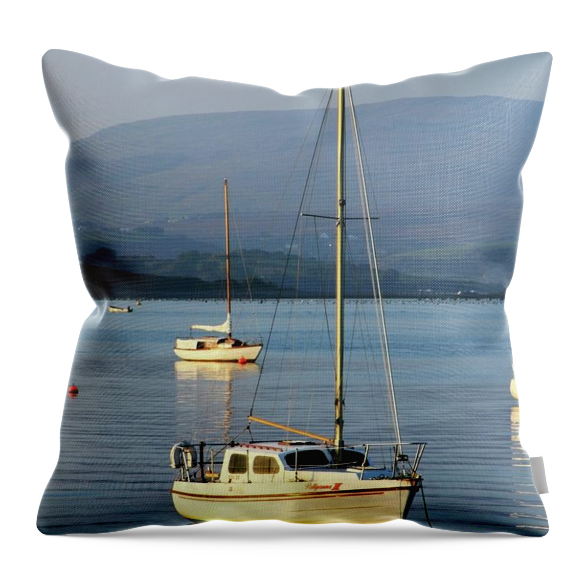 Tranquility Throw Pillow featuring the photograph Bantry Bay, County Cork, Ireland by Design Pics/peter Zoeller