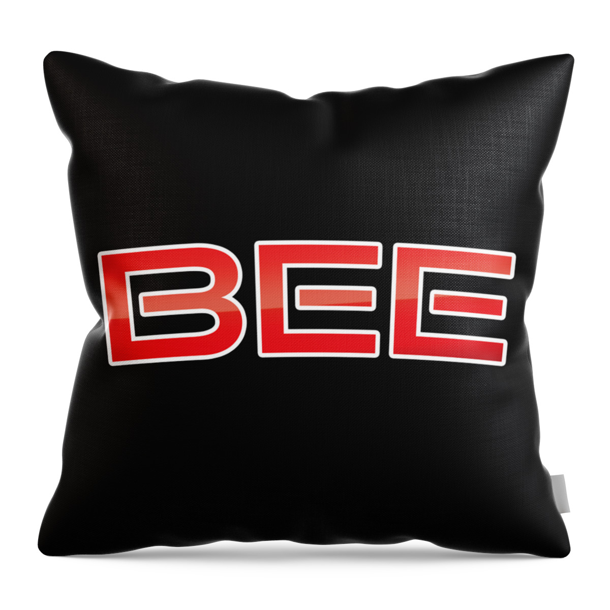 Bee Throw Pillow featuring the digital art Bee by TintoDesigns