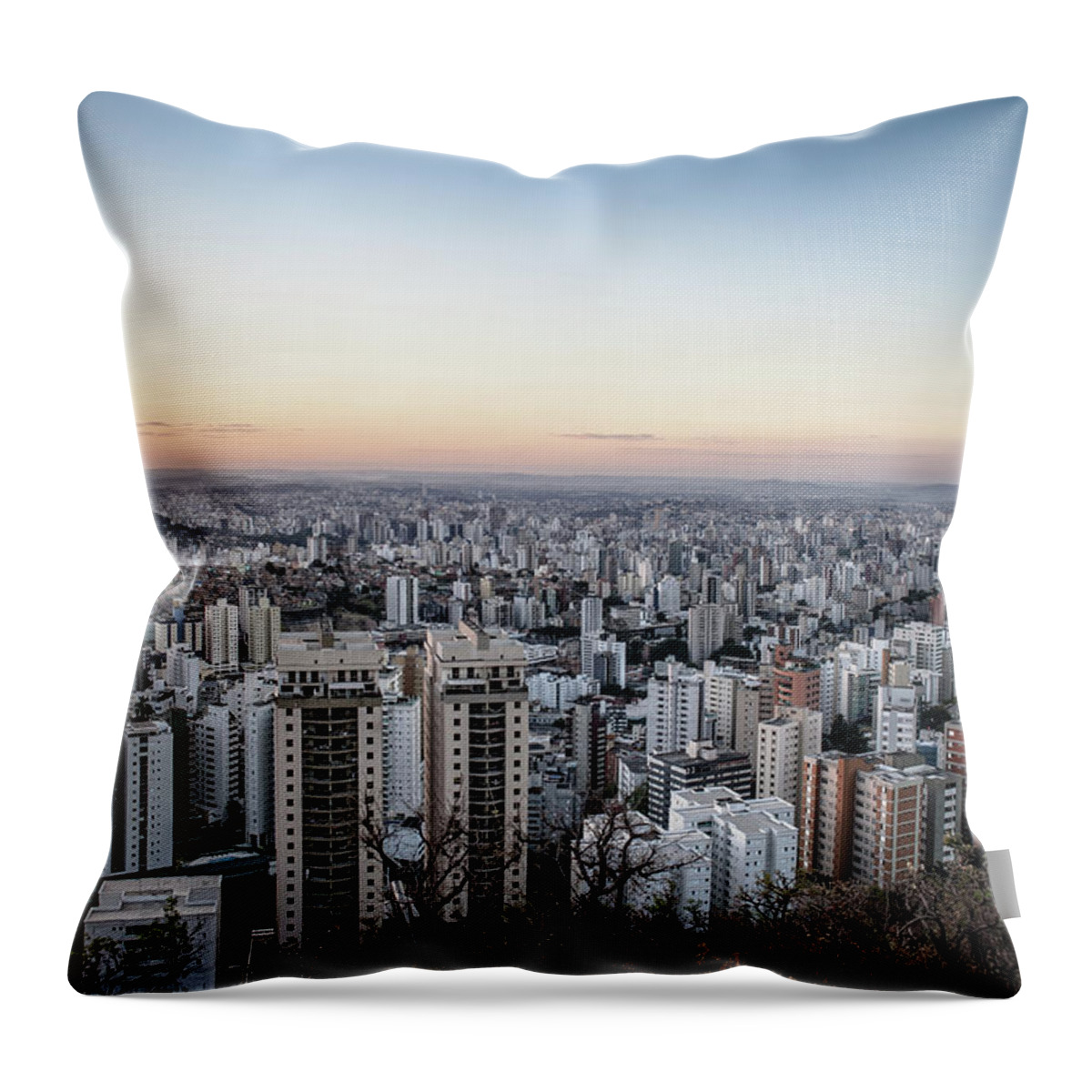 Tranquility Throw Pillow featuring the photograph Belo Horizonte by Becreative At Werkeschaffen.de