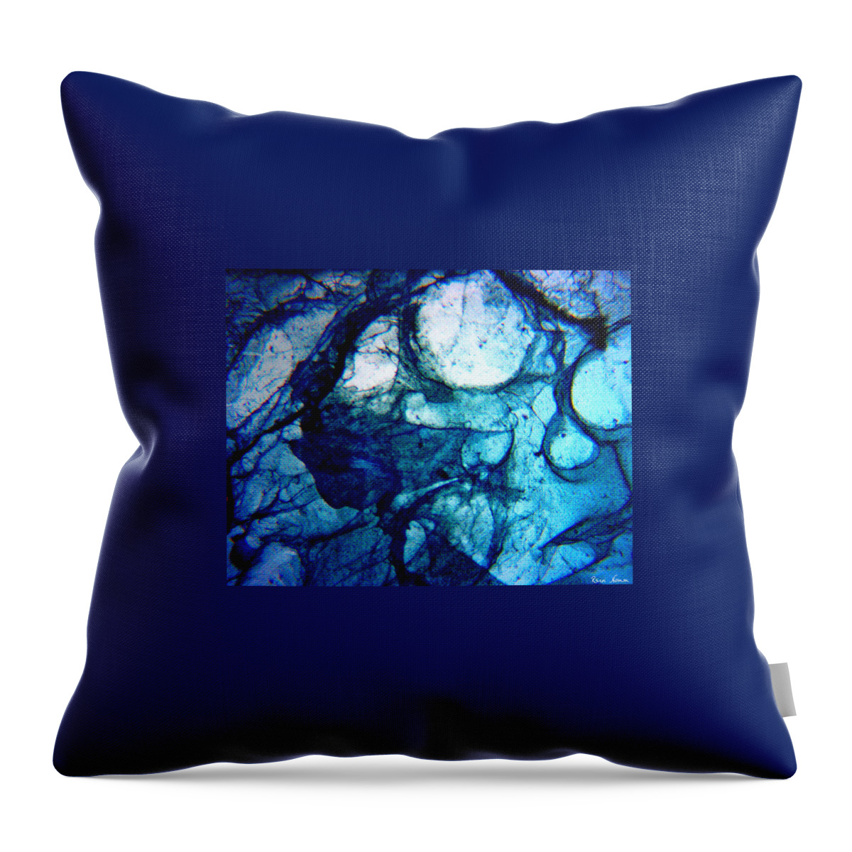  Throw Pillow featuring the photograph Beneath the Ice by Rein Nomm