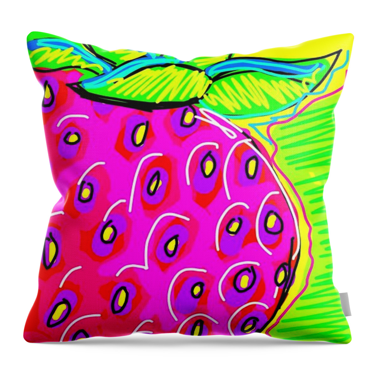 Berry Throw Pillow featuring the digital art Berry Good by Madeline Dillner