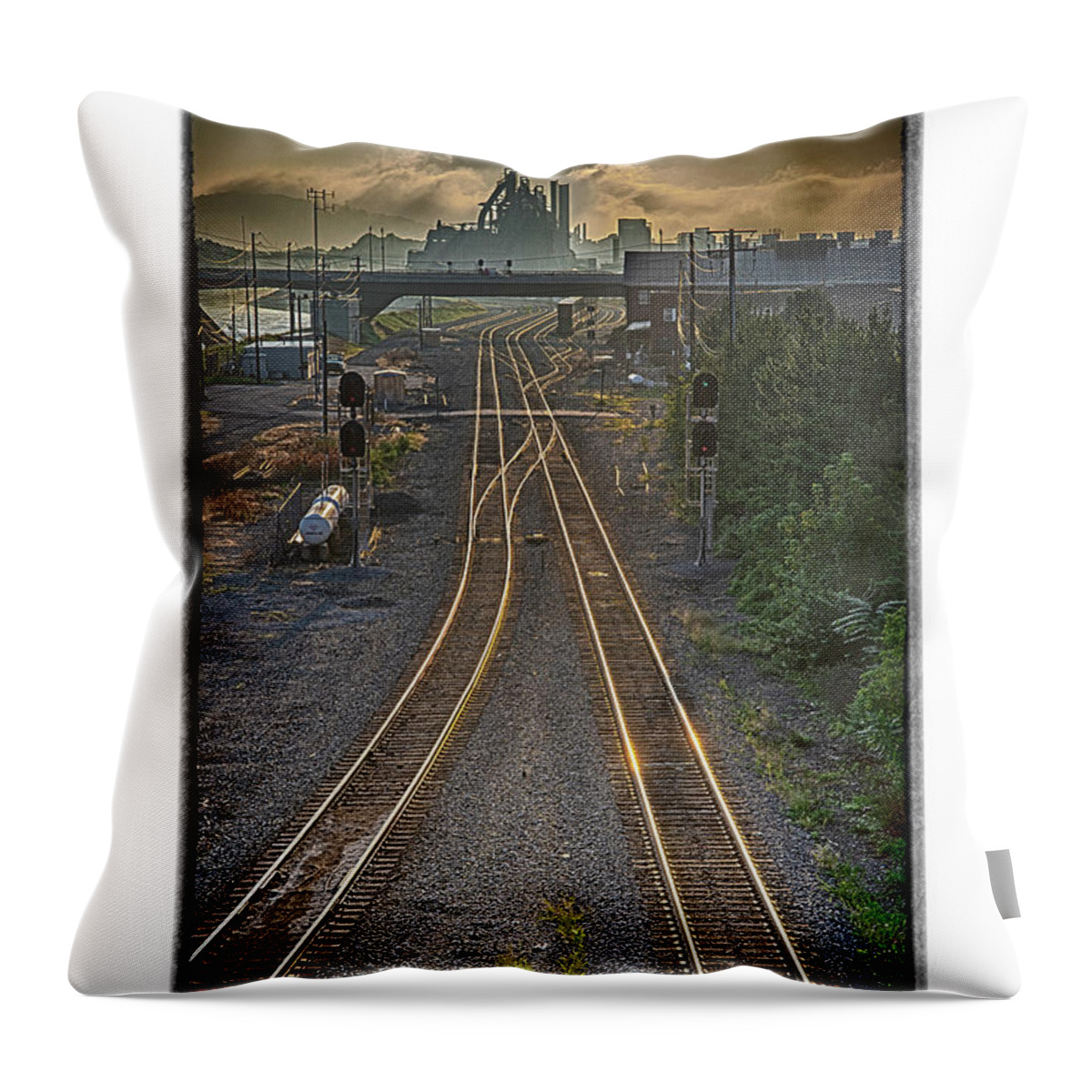 Steel Throw Pillow featuring the photograph Bethlehem, Pa. by R Thomas Berner