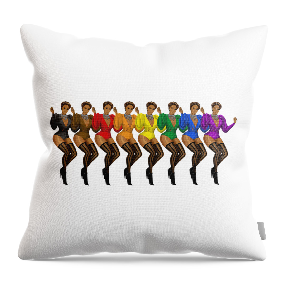 Beyonce Throw Pillow featuring the digital art Beyonce - Pride 2019 by Bo Kev