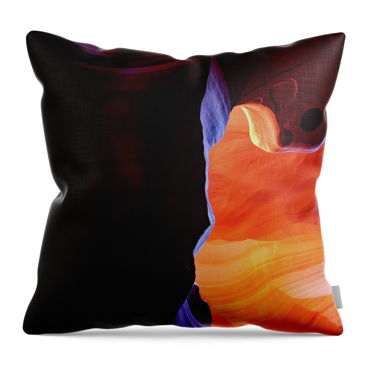 America Throw Pillow featuring the photograph Beyond The Wall - Antelope Canyon Arizona - Square by Gregory Ballos