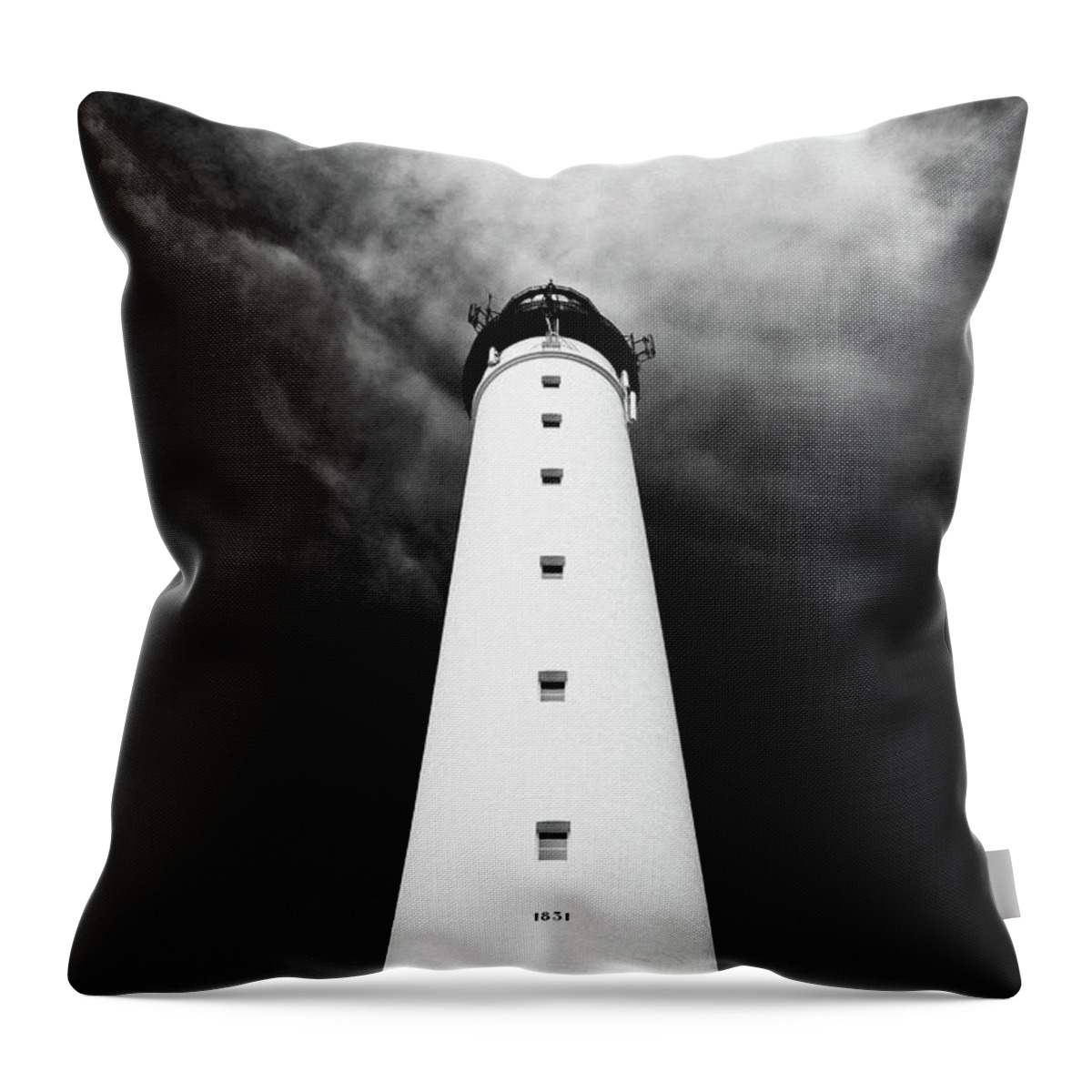 Viewpoint Throw Pillow featuring the photograph Biarritz Lighthouse Phare De St.-martin by 221a