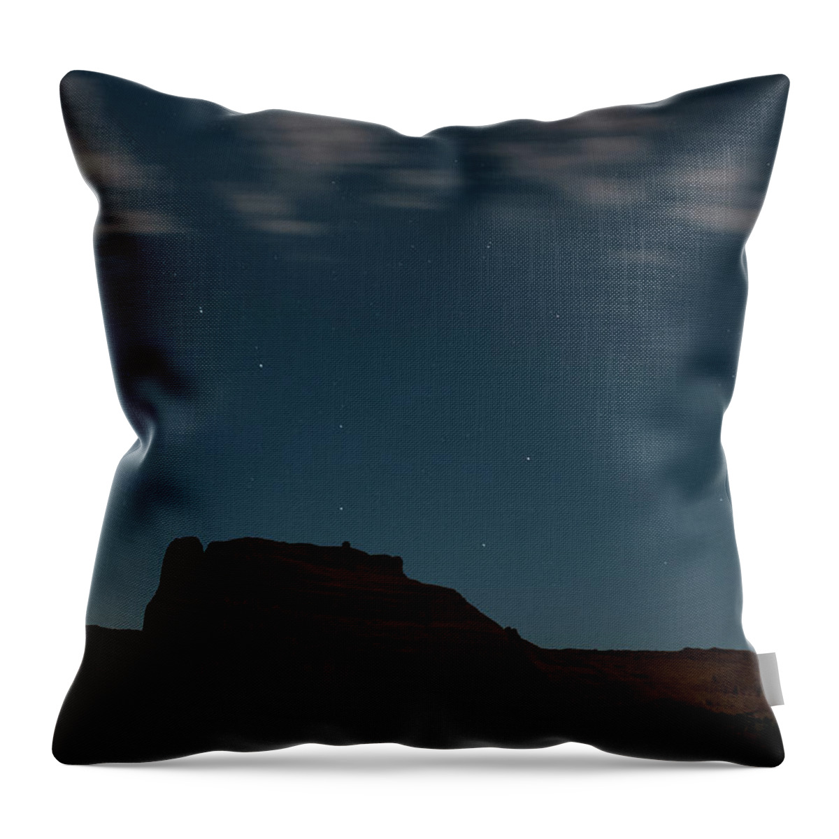 Aspens Throw Pillow featuring the photograph Big Dipper Over Big Rock by Johnny Boyd