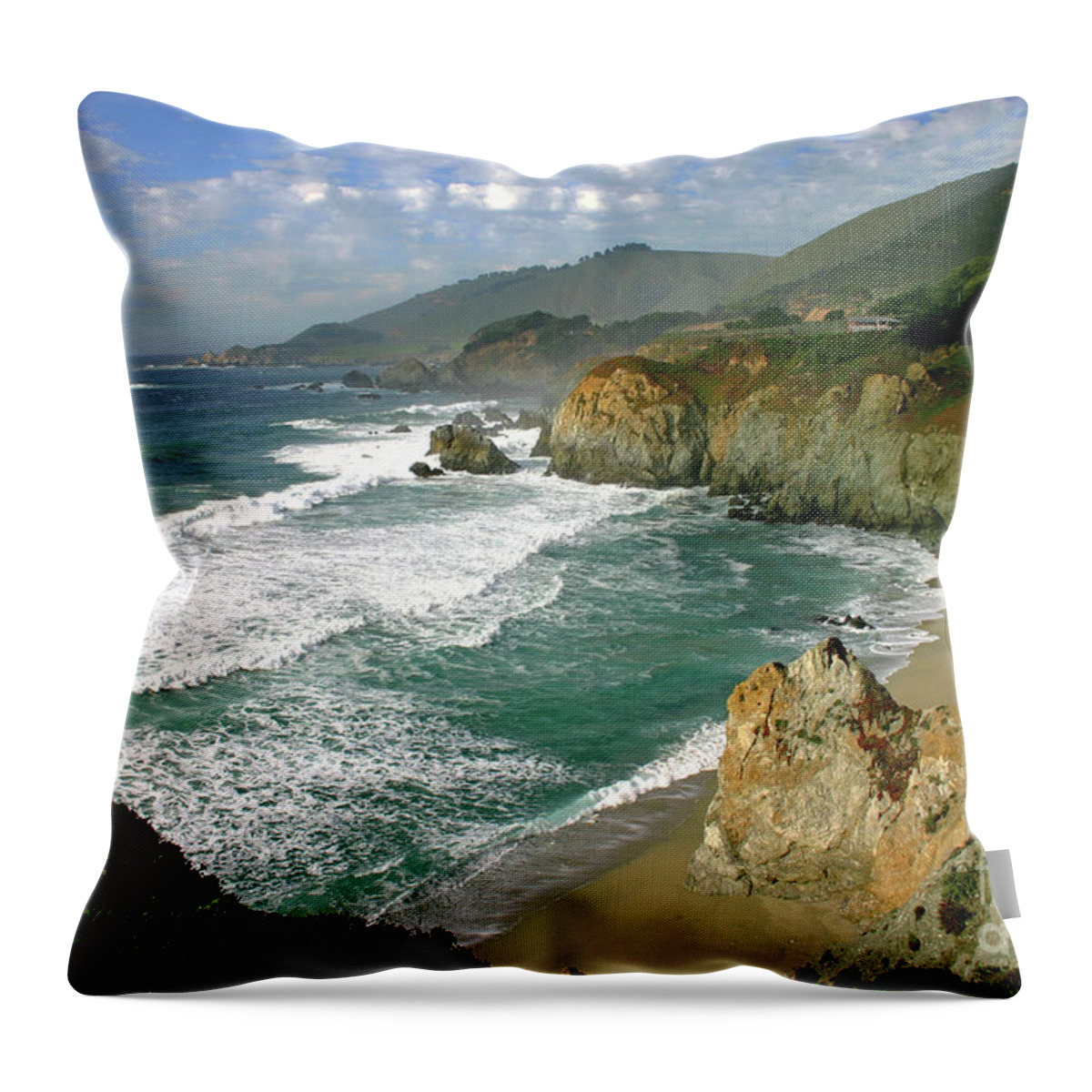 Big Sur Throw Pillow featuring the photograph Big Sur by Paula Guttilla
