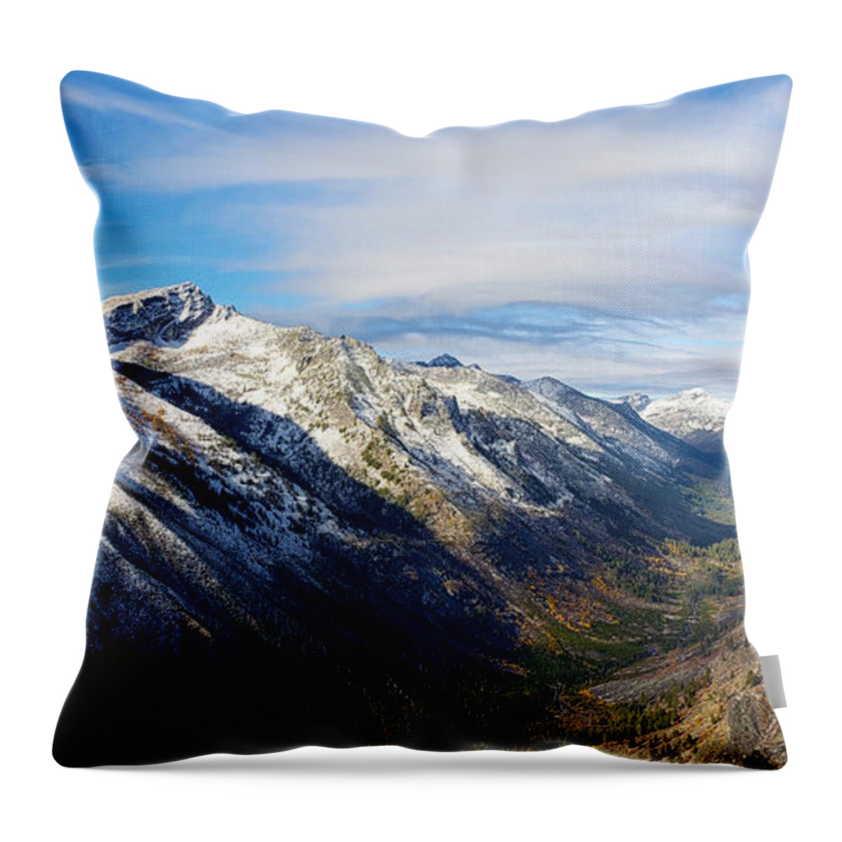 Bitterroot Valley Throw Pillow featuring the photograph Bitterroot Valley by Dillon Wright