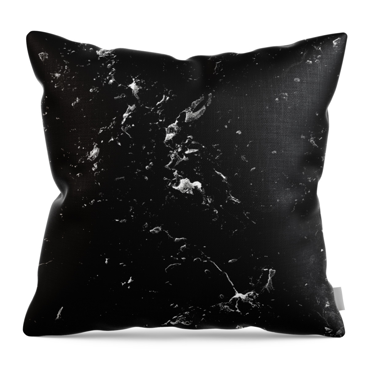 Photography Throw Pillow featuring the mixed media Black Marble #4 #decor #art by Anitas and Bellas Art