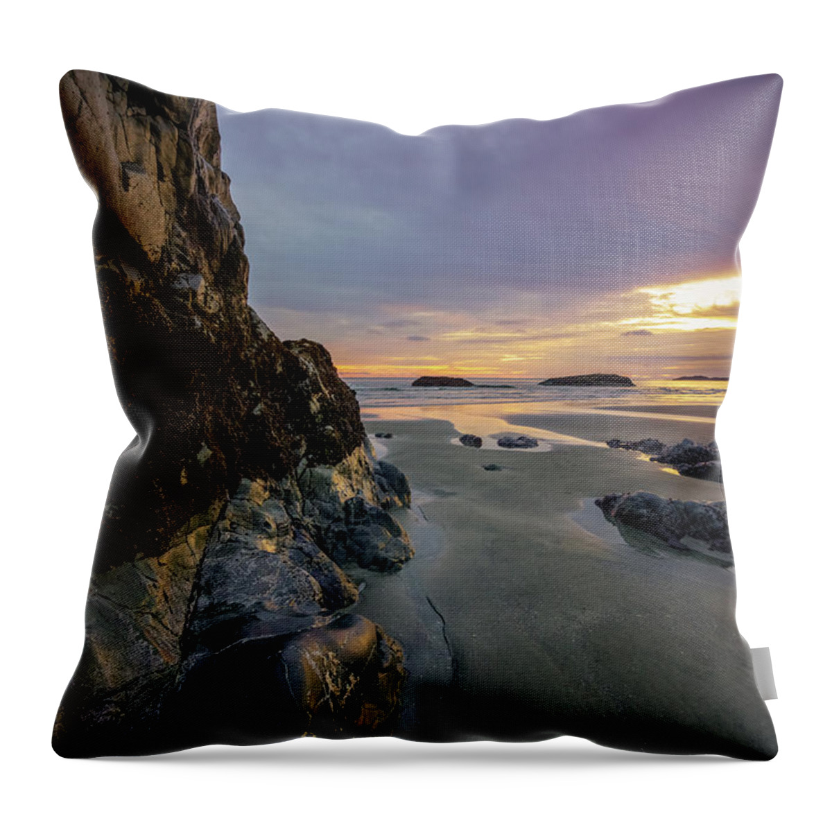 British Columbia Throw Pillow featuring the photograph Bliss by Carrie Cole