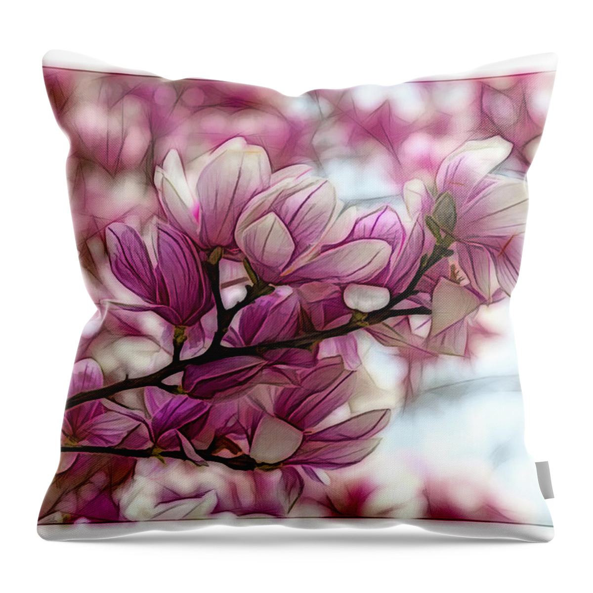 Flowers Throw Pillow featuring the photograph Blooming Jane by George Moore
