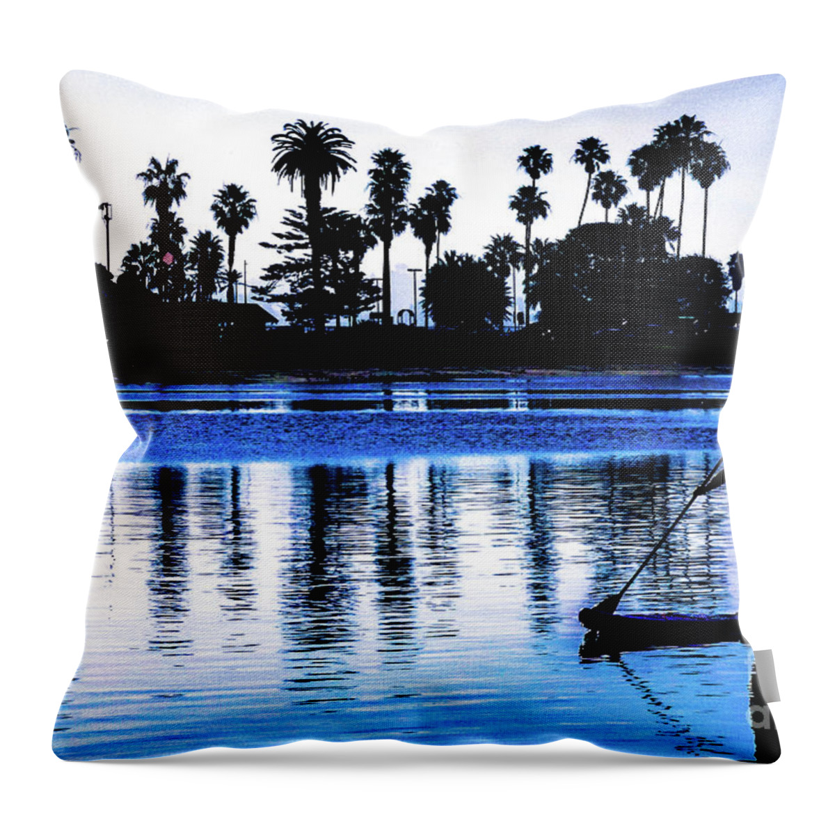 San Diego Throw Pillow featuring the photograph Blue Lagoon by Darcy Dietrich