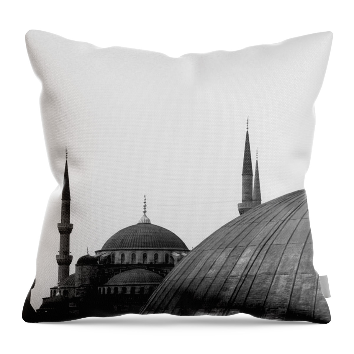 Istanbul Throw Pillow featuring the photograph Blue Mosque, Istanbul by Dave Lansley