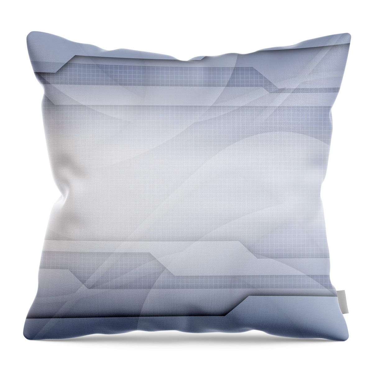 Wire Throw Pillow featuring the photograph Blue Tech Back by Foundation7