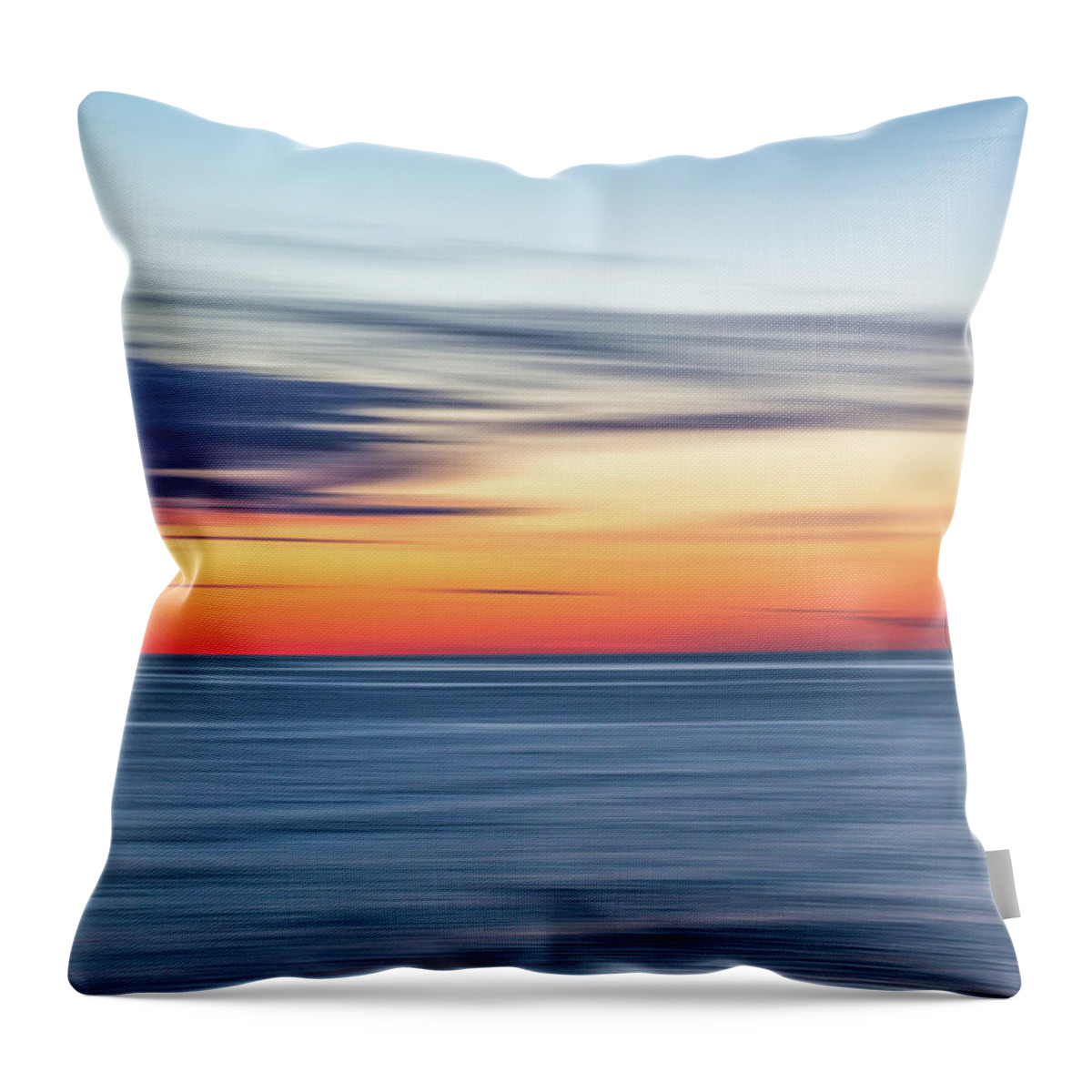 Egypt Beach Throw Pillow featuring the photograph Bold Sunset Egypt Beach by Ann-Marie Rollo