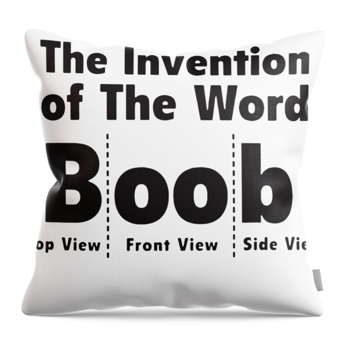 Boob Top Front Side View The Funny Vest Tank Top Me Boob Throw Pillow by  Ben McLeay - Pixels