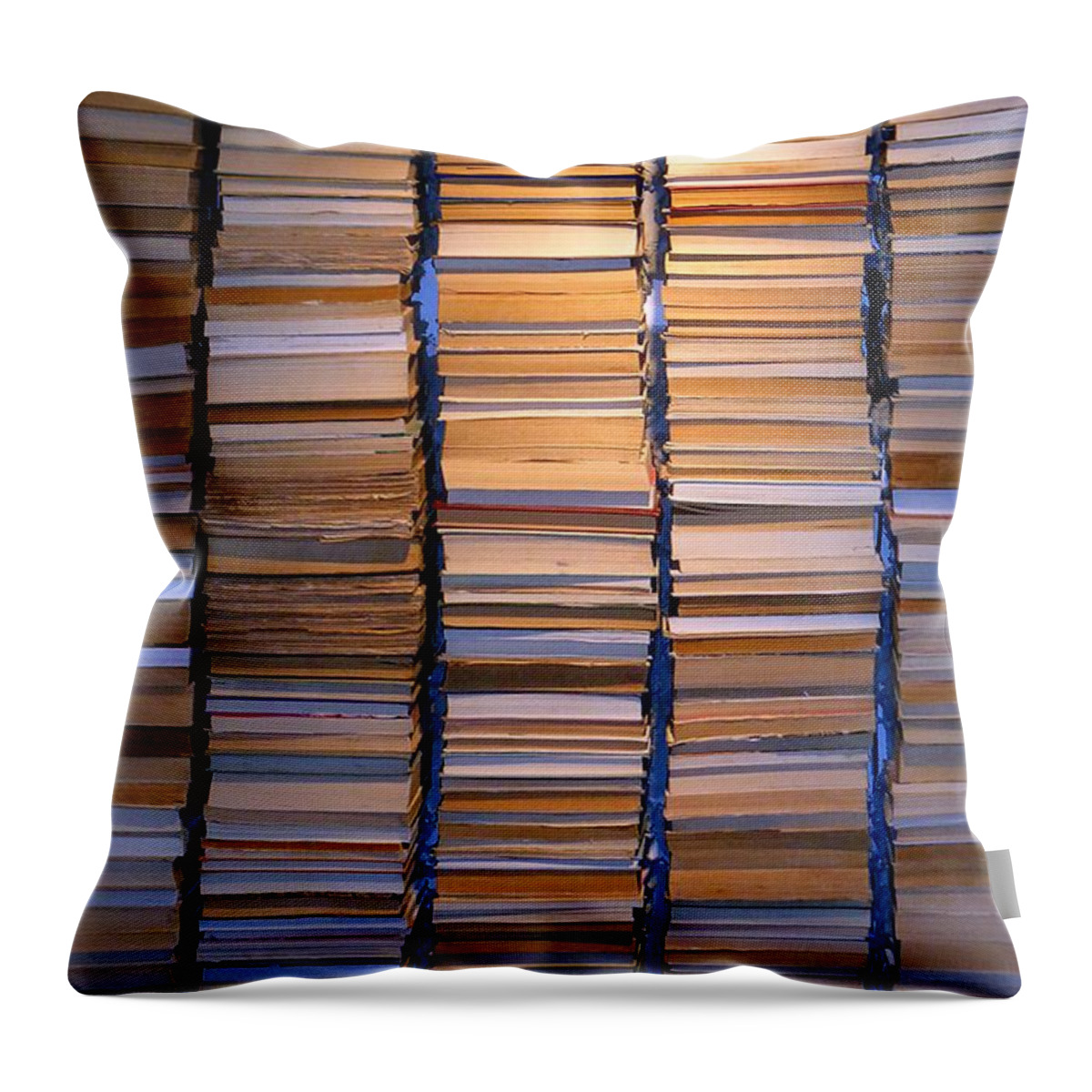 Books Throw Pillow featuring the photograph Books Buecher by Thomas Schroeder