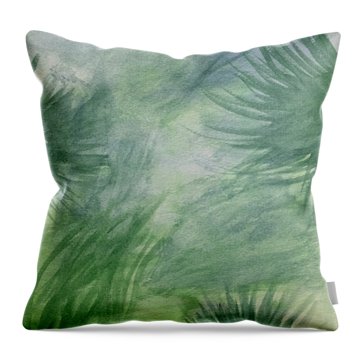 Beach Collection Breeze 1 By Annette M Stevenson Throw Pillow featuring the painting Beach Collection Breeze 1 by Annette M Stevenson