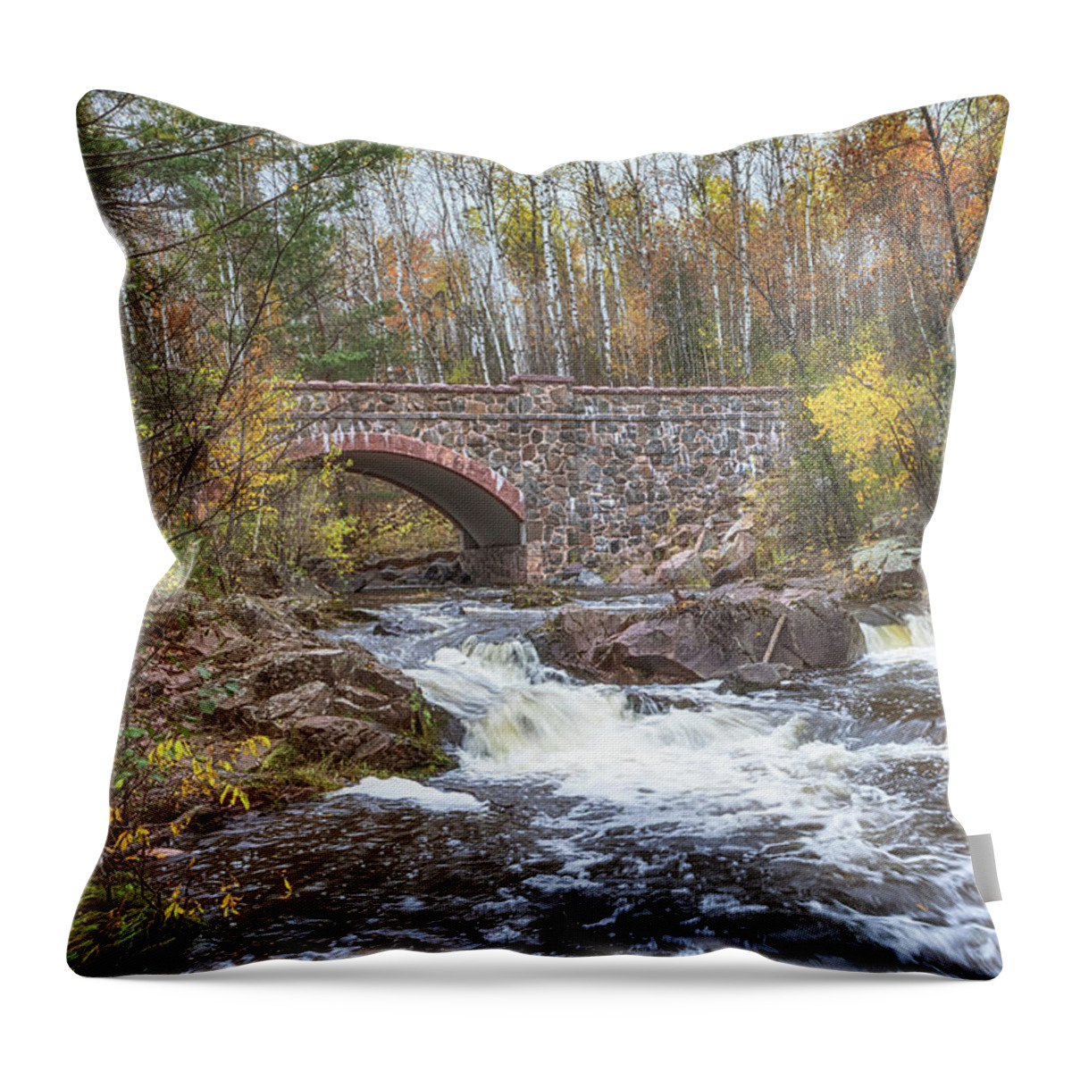 Bridge Throw Pillow featuring the photograph Bridge 7 on Seven Bridges Road by Susan Rissi Tregoning