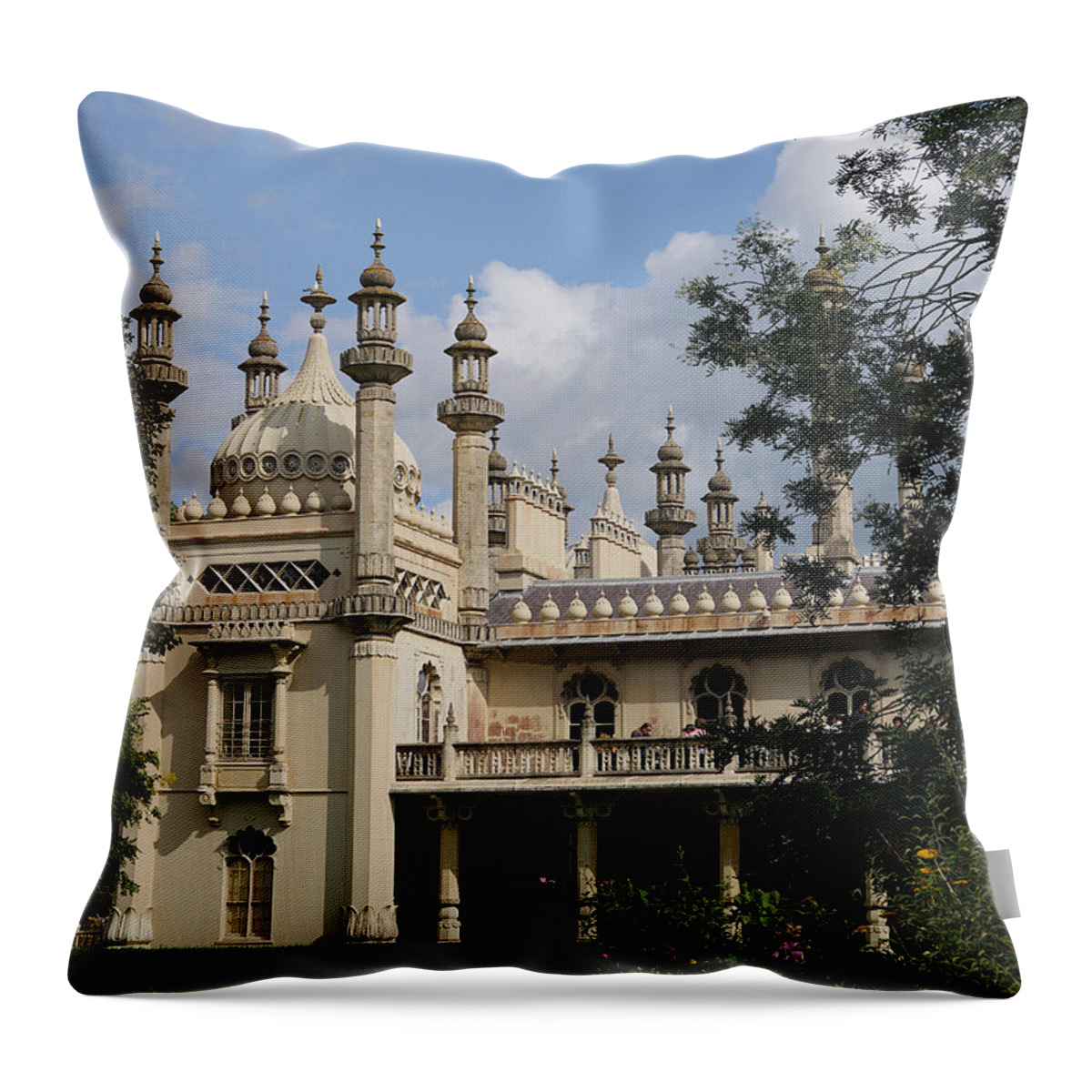 Richard Reeve Throw Pillow featuring the photograph Brighton Royal Pavilion 1 by Richard Reeve