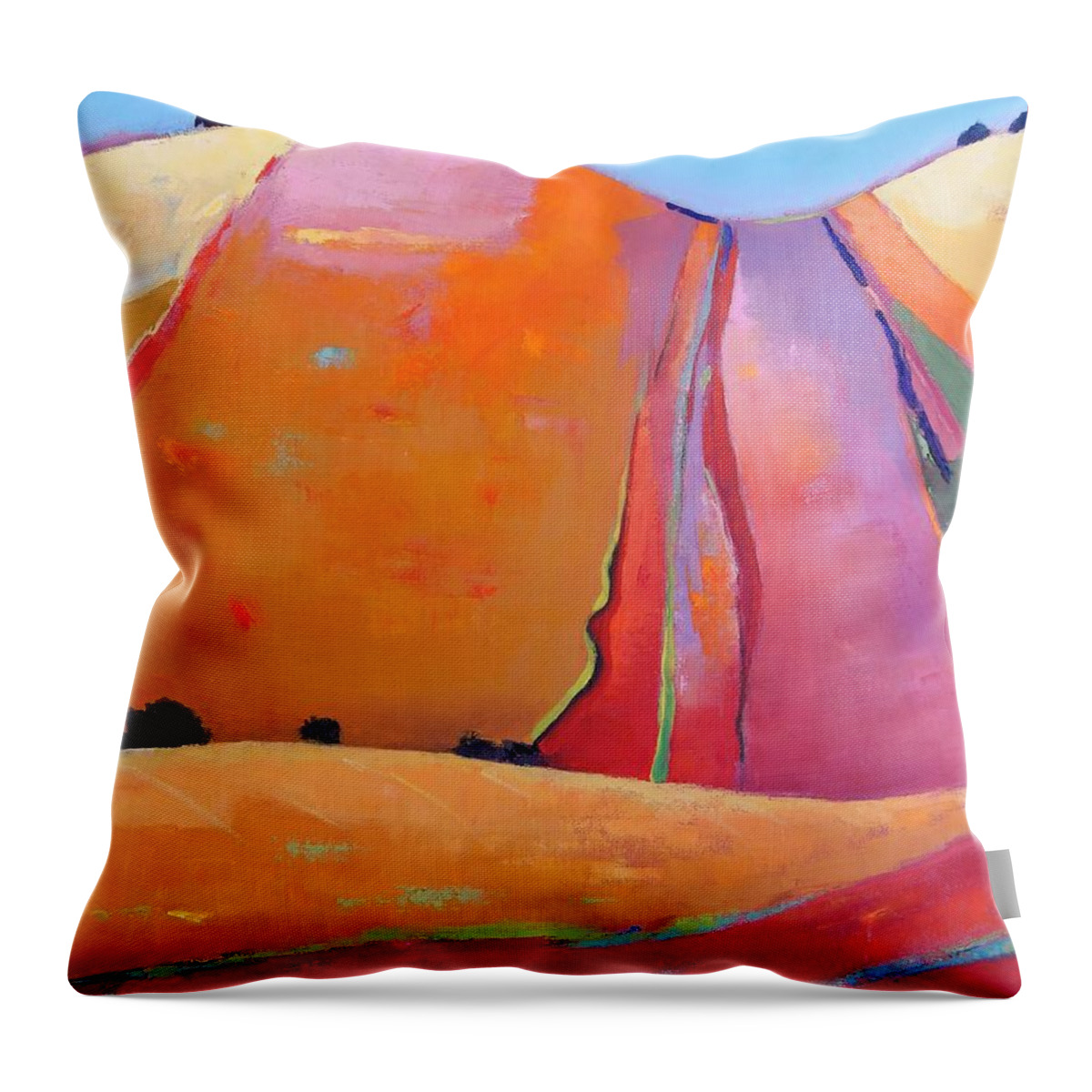 Vivid Throw Pillow featuring the painting Brilliant #3 by Gary Coleman